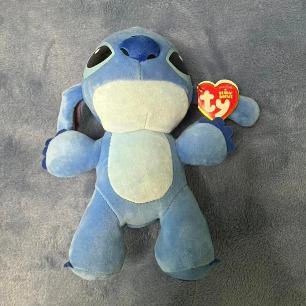 Stitch Beanie Baby blue plush new